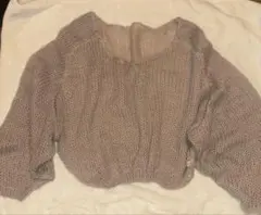 メッシュ ニット 茶色