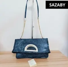 SAZABY ダークブルー デニムチェーンショルダーバッグのサムネイル