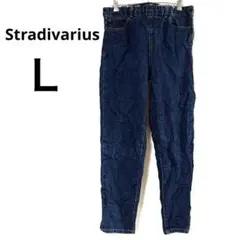 Stradivarius【Ｌ】ダークブルーデニムパンツのサムネイル