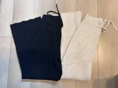 【２点セット】ウォッシャブルニットリブパンツ UNIQLO Mサイズ
