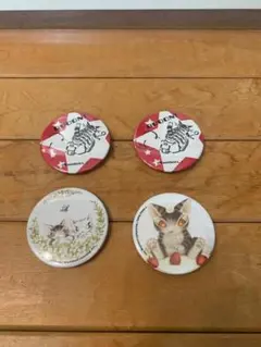わちふぃーるど猫のダヤン マグネット缶バッジ 4個セットのサムネイル
