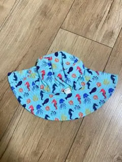 キッズ帽子 子供 ハット あご紐付き サイズ調整 UPF50 54サイズ M