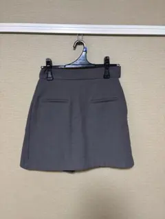グレー スカートショートパンツ（スカート見えするキュロットタイプ）