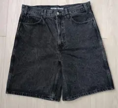 ブラックデニム　ハーフパンツ