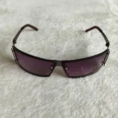 【美品】オラオラ系　インテリ系　サングラス　薄パープル
