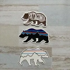パタゴニア クマ ステッカー 3枚セット