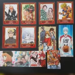 少年ジャンプ系キャラクター　カード　 ステッカーセット