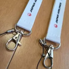 JAL 日本航空 ネックストラップ 非売品 飛行機柄