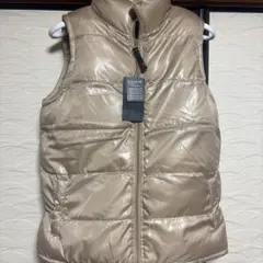 ベージュ ダウンベスト Lサイズ