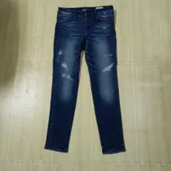 ベイフロー　ダメージジーンズ　スリムスキニー　ストレッチ　洗えるのサムネイル