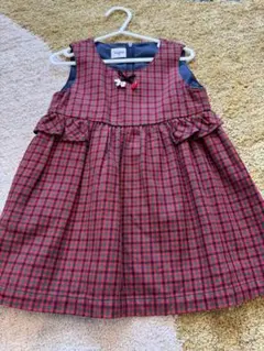 【美品】ファミリア　ジャンパースカート　90cm