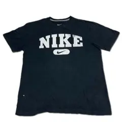 【Used】Nike ナイキプリントロゴ Lブラック 黒 古着