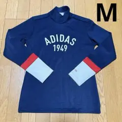 adidas ゴルフシャツ ネイビー バイカラー レディース 長袖 M