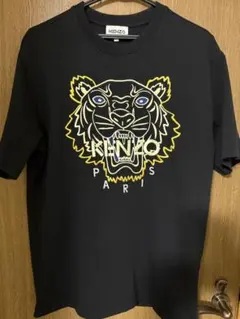 KENZO Tシャツ タイガー刺繍 ブラック S