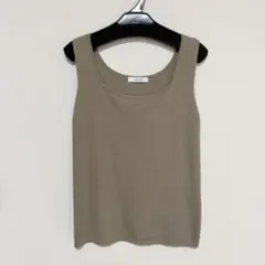 JEANASIS スクエアネック タンクトップ ノースリーブニットのサムネイル