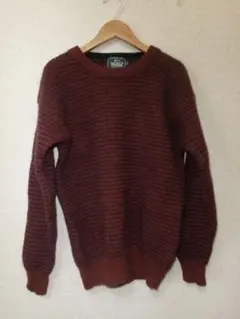 Woolrich バーガンディ クルーネックセーター