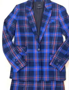 早い者勝ちベルシュカ　チェック　スーツ　ジャケット　スカート　セットアップ