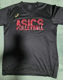 ASICS バレーボールシャツ ブラック女子用XL