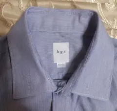 美品 レナウン bgr イージーケア ストライプ長袖ワイシャツ L 40-82のサムネイル