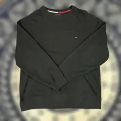 TOMMY HILFIGER ブラック トレーナー Lサイズ
