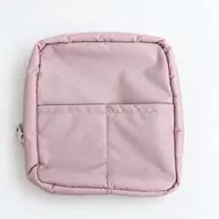 無印良品 くすみピンク スクエアポーチ
