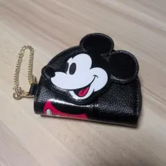 未使用 ディズニー　ミッキーマウス コインケース　チェーンストラップ付