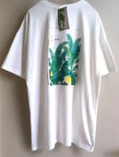 M【値下】me Jane 半袖 Tシャツ ホワイト バナナリーフ柄のサムネイル