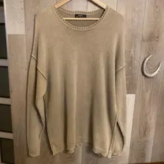 Bershka ベージュ クルーネック ニット Mのサムネイル