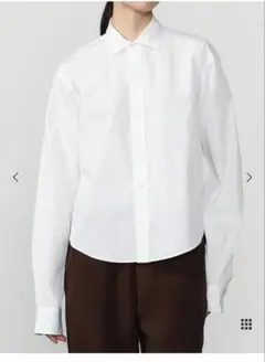 美品 定価2.9万 UNTITLED ロンドンストライプシャツ ホワイト 白 M 