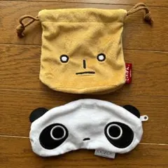 サンエックス ふわふわフェイス巾着&ポーチコレクション たれぱんだ こげぱん