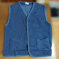 フェリシモ ストライプ ベスト LLサイズ