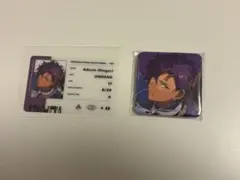 あんスタ　乙狩アドニス　ID風カード　缶バッジ2点セット