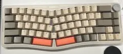 AKS068 ゲーミングキーボード 組立済み Gray 赤軸 有線
