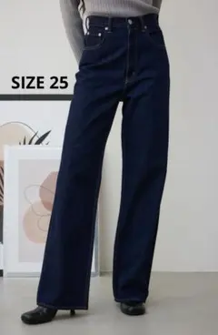 【セール中】AZUL BY MOUSSY ハイウエストワイドデニム SIZE25