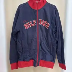 Tommy Hilfiger ネイビー/レッド ジップアップパーカー
