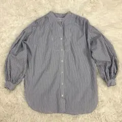 【最終値下げ】AMERICAN HOLIC ストライプ シャツ ブルー Mサイズ