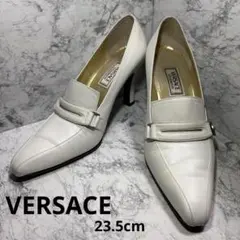 VERSACE メデューサ ローファー パンプス 白 36 1/2 23.5cmのサムネイル