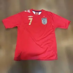 デイビッド ベッカム ユニフォーム（イングランド赤） - メルカリ