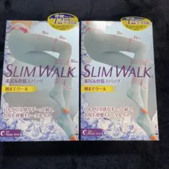 SLIM WALK 美尻&骨盤着圧スパッツ M-L×2