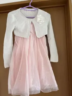 130 女の子 キッズ フォーマル ピンク ワンピース 入学式 卒園式