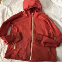 モンベル140トレールアクションパーカー女の子キッズ防寒スキー