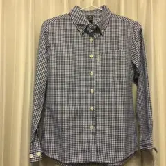 美品 montbell サッカー生地ギンガムシャツ