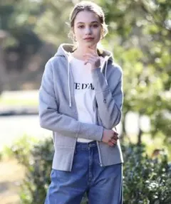 DRESSTERIOR ドレステリア　ジップパーカー　サイズ1 グレー　短丈