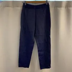 COMOLI コモリ ウールリネン2タックパンツ スラックス 3 ネイビー 紺
