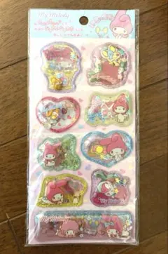 マイメロディ プニシャカシール サンリオ シャカシャカシール　ぷっくり　平成