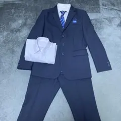 ネイビー フォーマルスーツ シャツ2枚付き　170 ネクタイ付　ジュニア