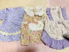 犬服 3点セット 花柄 フリル付き
