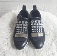 セルジオロッシ　SR1 　ランニング　スニーカー　ビジュー　スリッポン