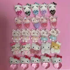 no.207 25個ギャル平成キティネイルパーツ