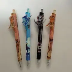 キャラクター付きボールペン ３種4本セット